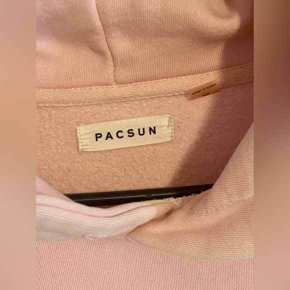 Pacsun Light Pink Hoodie / Sweatshirt Size Medium - Picture 3 of 7